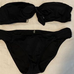 Victoria’s Secret black bandeau 2 piece bikini